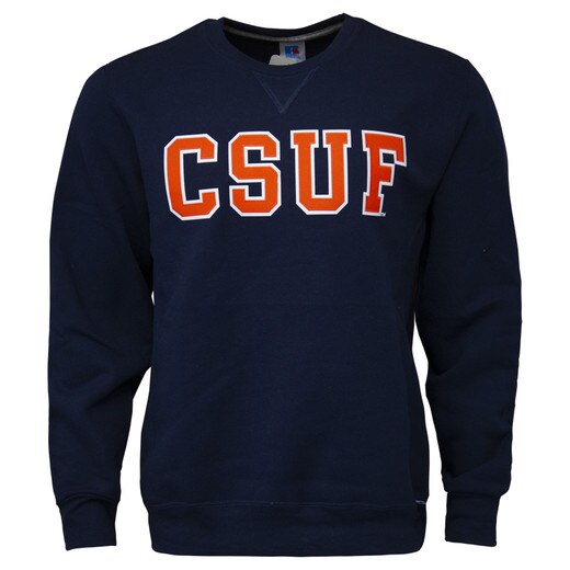 CSUF Fusion Fleece Crew - Navy